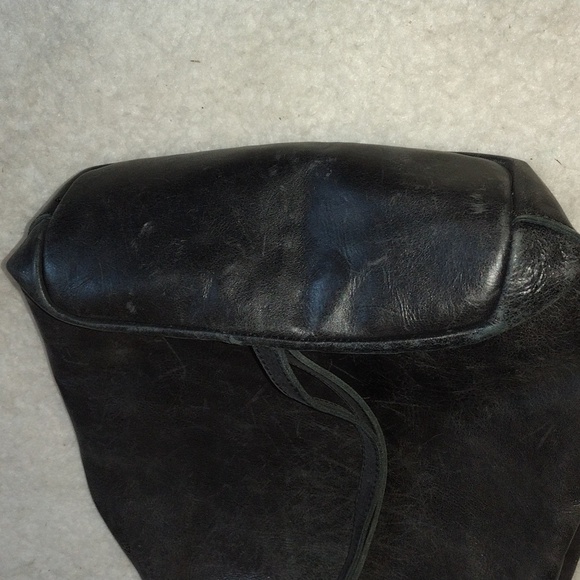 Able Black Leather Tote Bag Backpack Purse - Picture 9 of 9